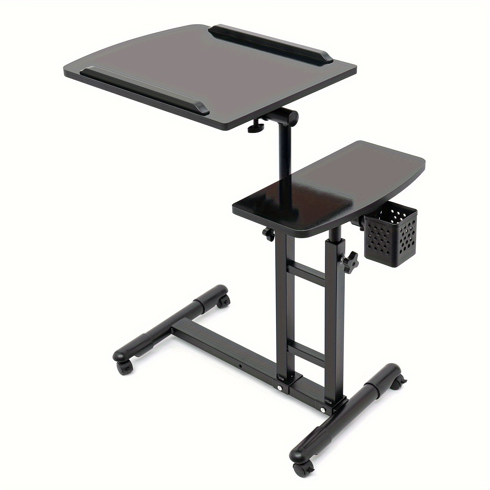 Estación de trabajo para tatuajes con soporte para reposabrazos, estación de trabajo móvil para tatuajes con altura ajustable, soporte rodante con bandeja portátil, suministro de equipo de dibujo para artista de tatuajes de estudio