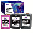 Cartucho de tinta | Paquete de 3 cartuchos de impresora multipack compatibles con HP 302XL HP 302 para HP DeskJet 1110, DeskJet 2130 3630 3636