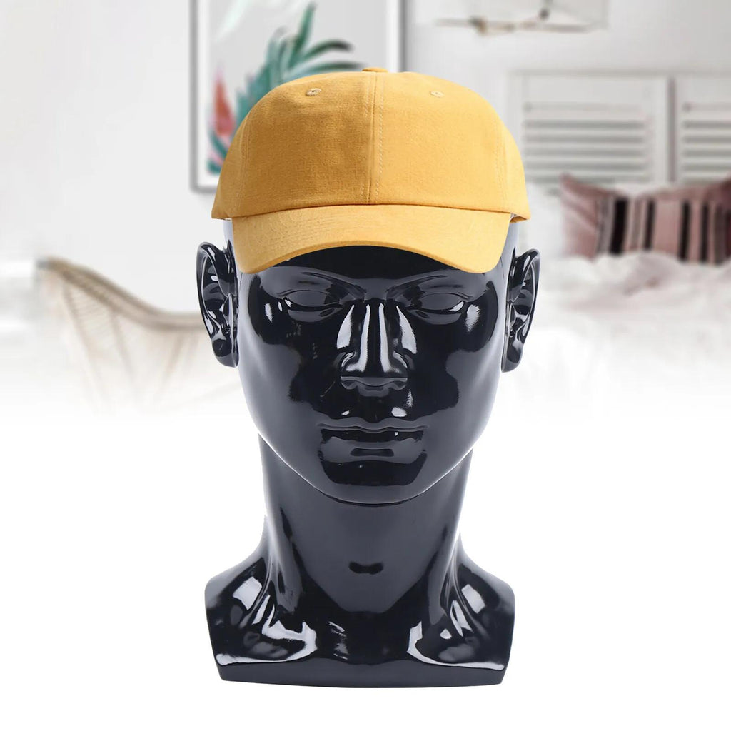 Cabeza de exhibición de PVC para mostrar pelucas, auriculares, sombreros y joyas