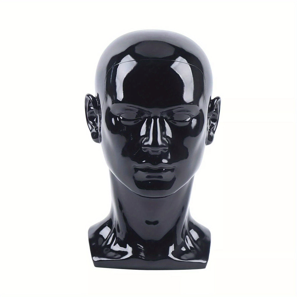 Cabeza de exhibición de PVC para mostrar pelucas, auriculares, sombreros y joyas