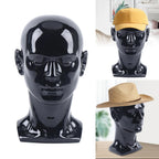 Cabeza de exhibición de PVC para mostrar pelucas, auriculares, sombreros y joyas