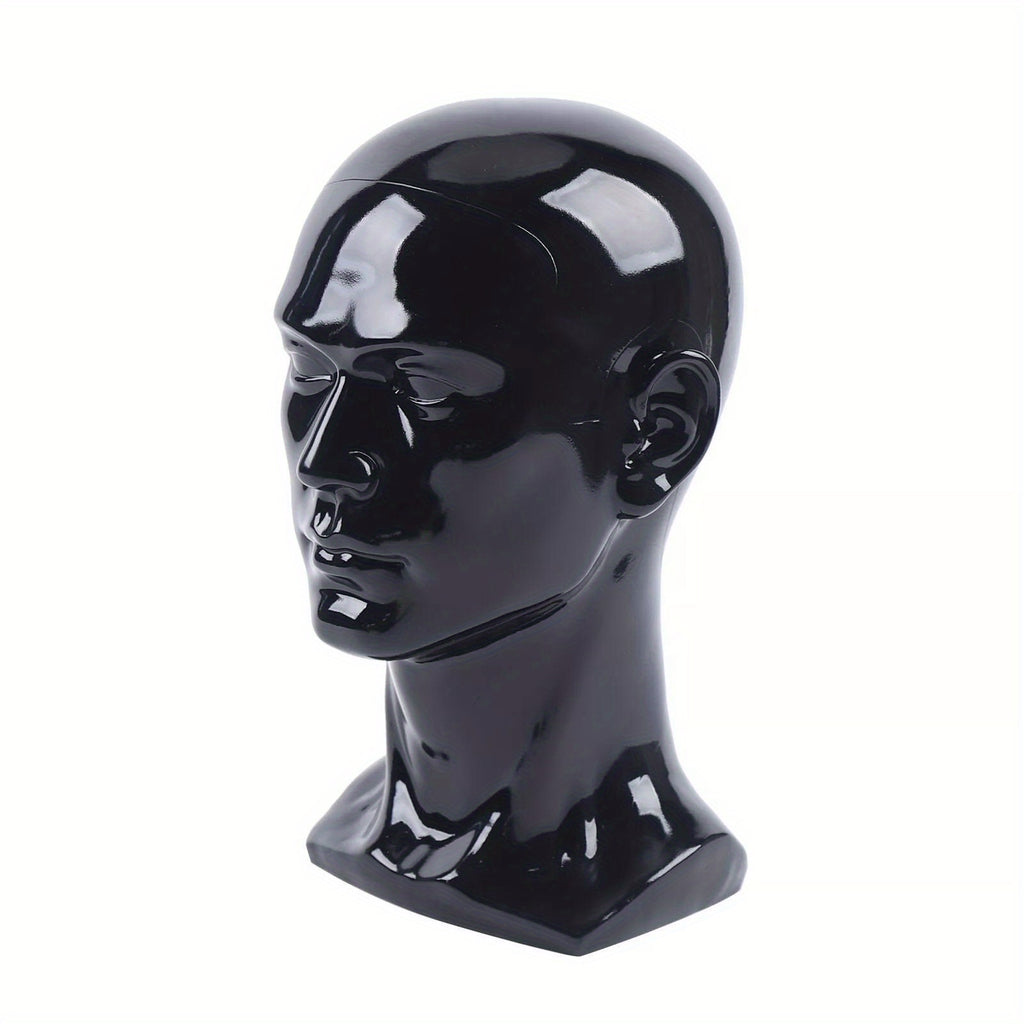 Cabeza de exhibición de PVC para mostrar pelucas, auriculares, sombreros y joyas