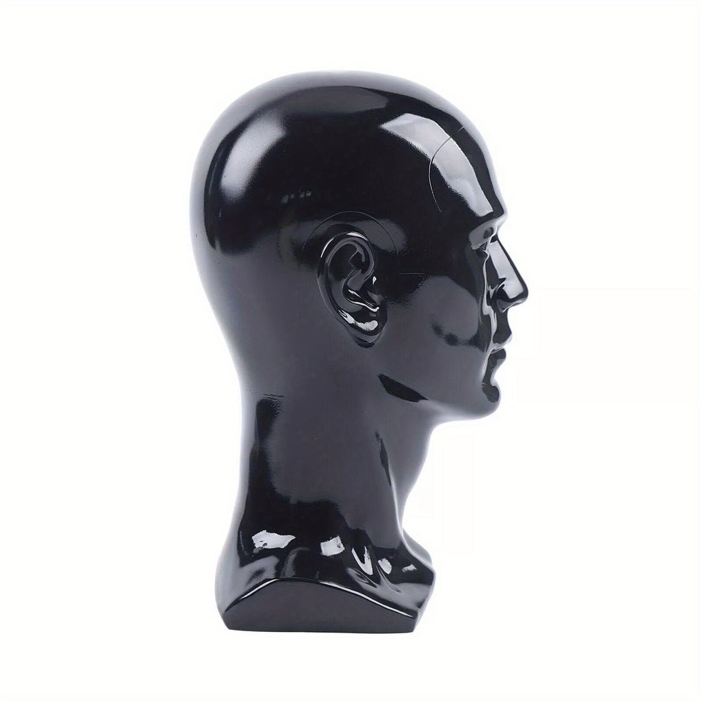 Cabeza de exhibición de PVC para mostrar pelucas, auriculares, sombreros y joyas