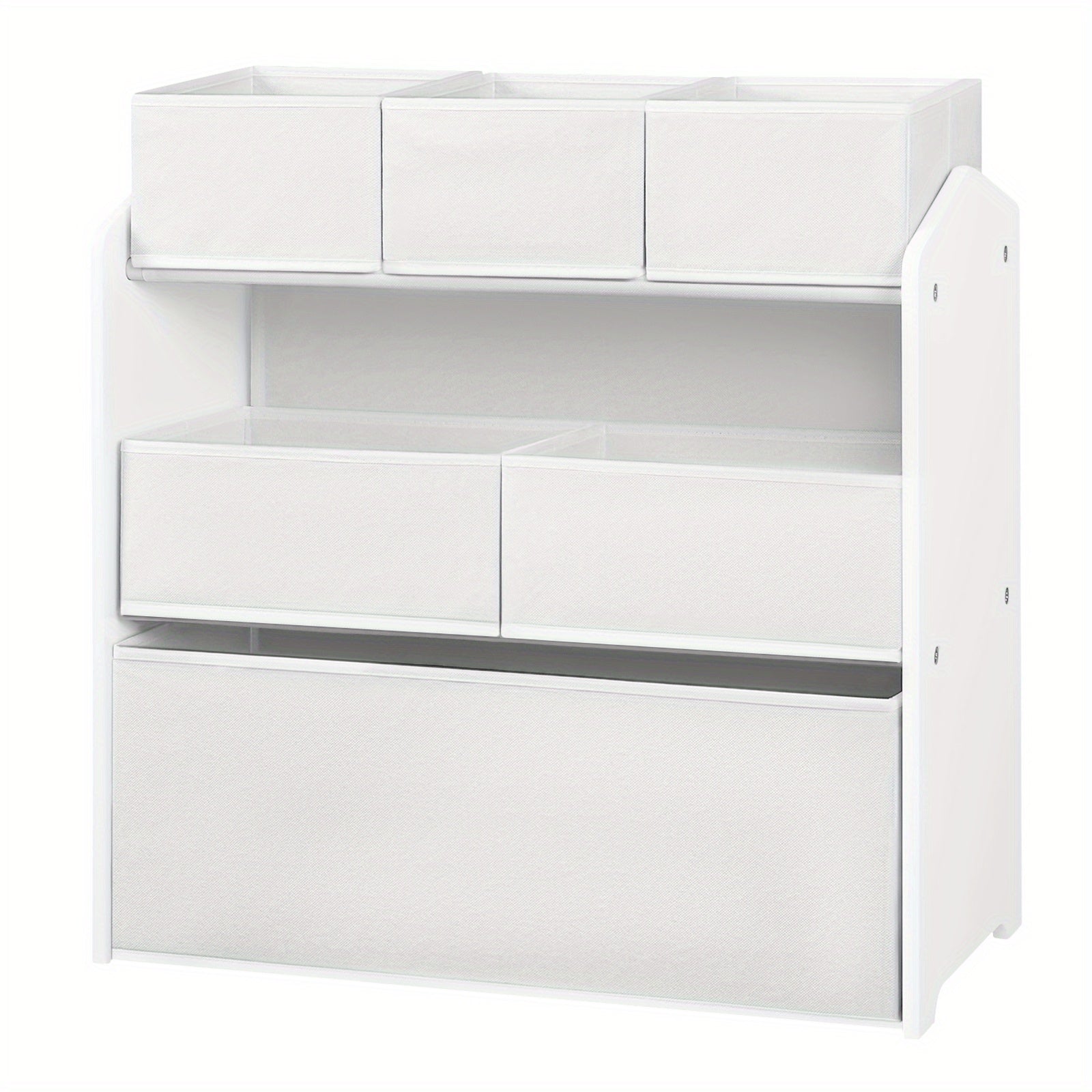 Armario de almacenamiento de una pieza con seis cajones, ideal para organizar y decorar tu hogar. Esta caja de almacenamiento no tejida es perfecta para varias habitaciones, incluyendo la sala de estar, el dormitorio y el baño. Las dimensiones son de 63X6