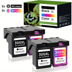 Cartucho de tinta | Cartucho de Tinta 305XL para HP 305 305XL Compatibles con HP DeskJet 2700 2710 2720 2722 DeskJet Plus 4100 4120 4130 Envy