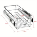 Organizador de gabinetes de cocina telescópico con cajones extraíbles, estante extensible, organizador de cajones de cocina, cesta de estante de cocina extraíble, cajón de dormitorio extraíble, extensión completa, capacidad de carga de 20 kg