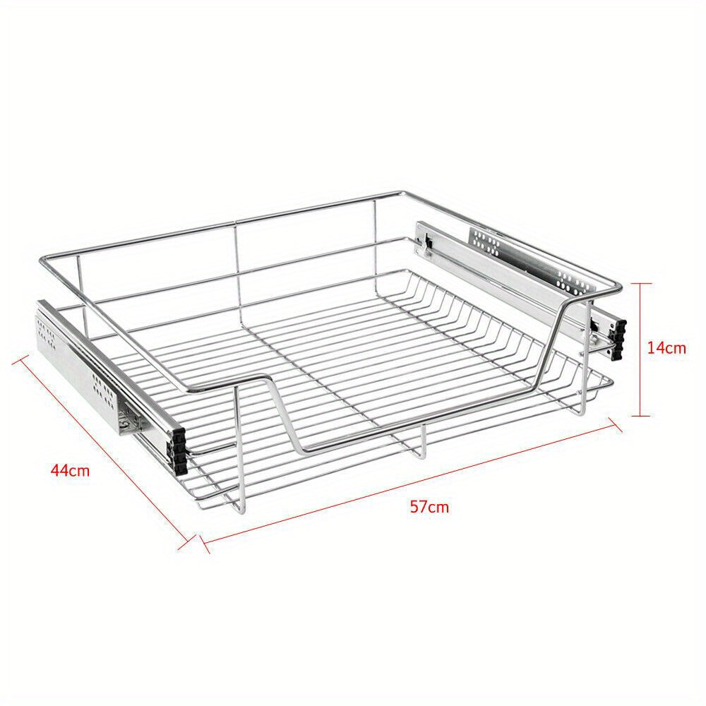 Organizador de gabinetes de cocina telescópico con cajones extraíbles, estante extensible, organizador de cajones de cocina, cesta de estante de cocina extraíble, cajón de dormitorio extraíble, extensión completa, capacidad de carga de 20 kg