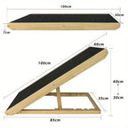 Rampa plegable para perros 100 kg 60 cm | Cama sofá coche y acceso de mascotas