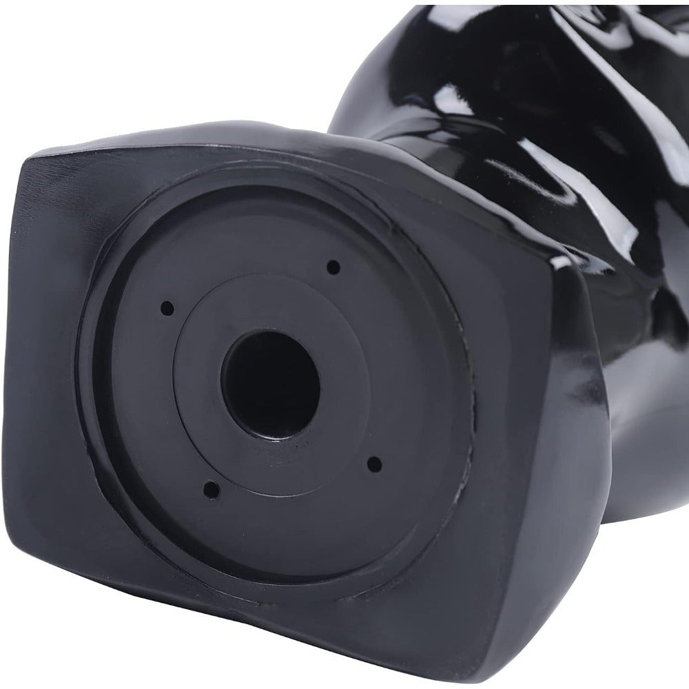 Cabeza de maniquí de PVC, maniquí de cabeza, maniquí de cabeza, exhibición de cabeza para pelucas, cascos, sombreros y joyas, negro, ventana de tienda, cabeza masculina, maniquí de cabeza, modelo masculino, cabeza de PVC de 50 cm, maniquí de cabeza para p