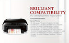 Cartuchos Canon PGI-580 CLI-581XXL compatibles, paquete de 5