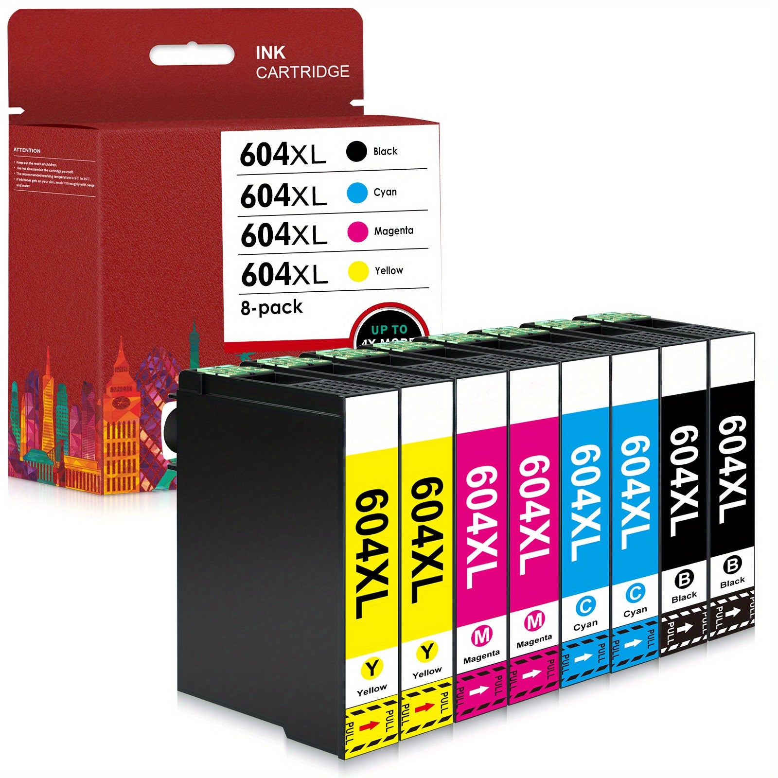 Cartuchos Epson 604XL compatibles, multipack de 4 a 10 unidades