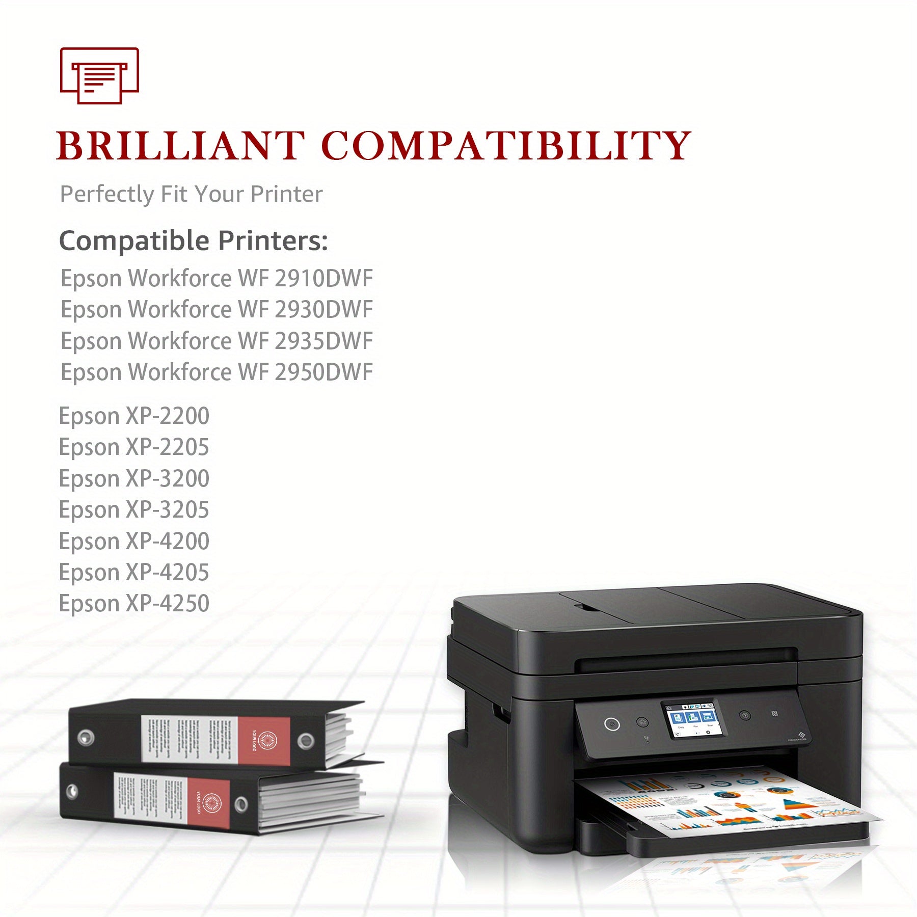 Cartuchos Epson 604XL compatibles, paquete de 10 para XP y Workforce