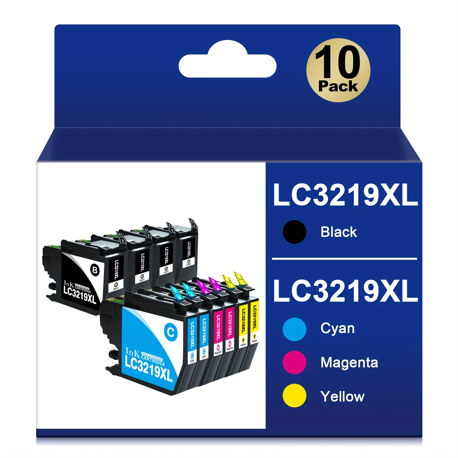 Cartucho de tinta | Cartuchos de impresora LC3219XL LC3219, compatibles con LC3217 LC 3219 XL LC 3219XL para Brother LC3219XL LC 3217 LC-3219XL