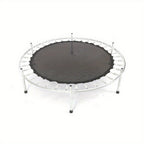 Mini trampolín de 152.4 cm con cubierta de red de seguridad y accesorios, Space Hopper gratuito, para uso en interiores y exteriores, rojo