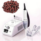 Lima Eléctrica de Uñas de 30,000 RPM, Lima de Uñas Eléctrica con 106 Bandas de Lija y Brocas para Uñas, Herramientas de Pedicura y Manicura para Acrílico para Uñas, Gruesas para Uñas, Suministros para Salones de Uñas para Uso Doméstico y en Salones