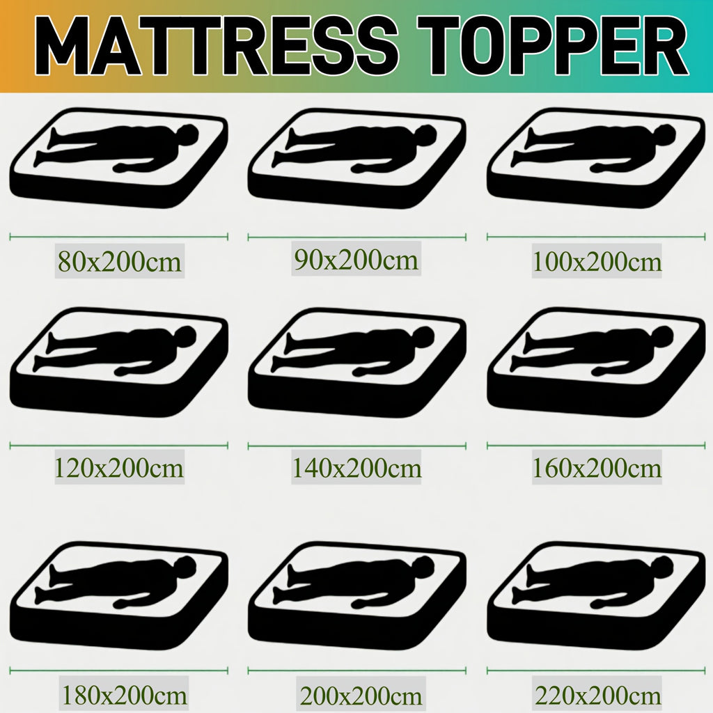 Topper de colchón de calidad hotelera, patrón acolchado único, suave y cómodo, apto para todas las estaciones, relleno de fibra rica de 800 GSM, lavable a máquina, práctico para guardar.