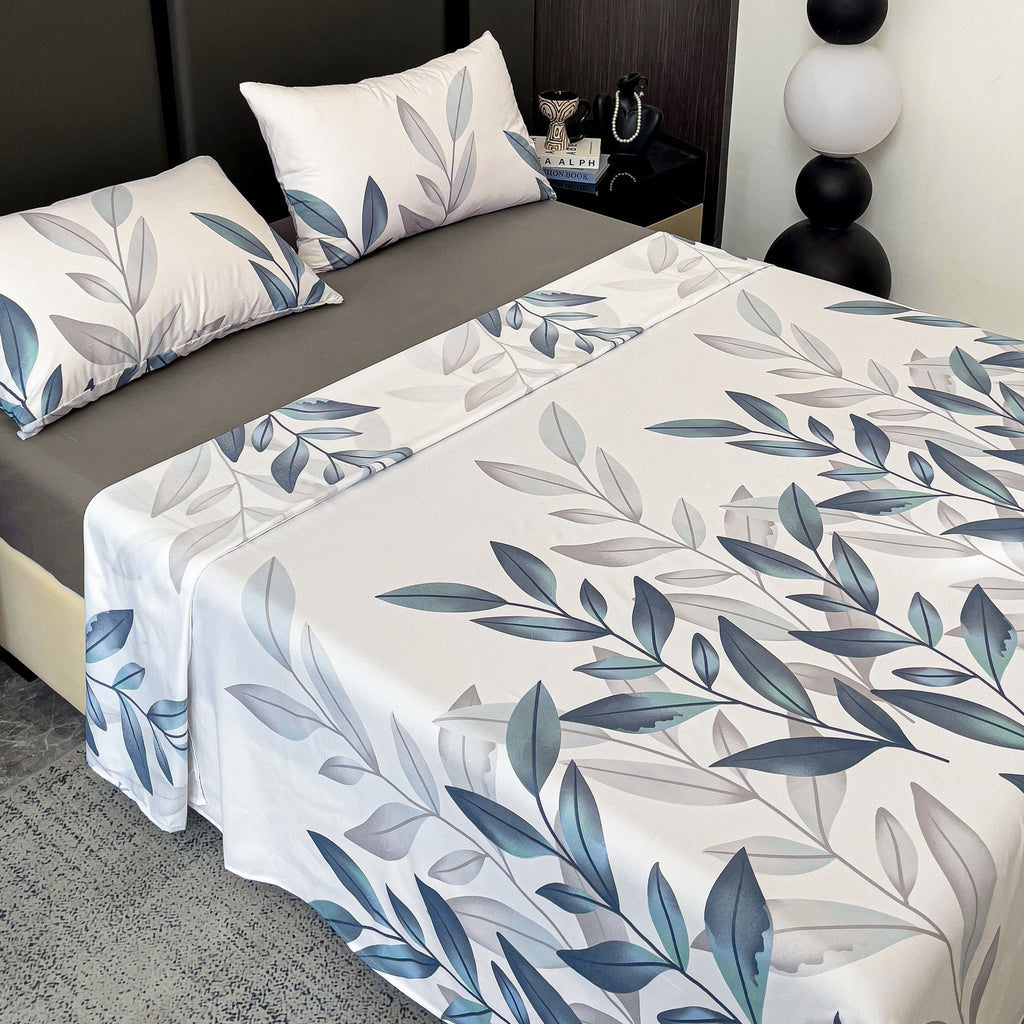 Juego de Sábanas Estampado de 3 o 4 Piezas, Muy Suave, Cómodo y Transpirable, Incluye Sábana Encimera + Sábana Bajera Ajustable + Fundas de Almohada de Sobre