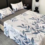 Juego de Sábanas Estampado de 3 o 4 Piezas, Muy Suave, Cómodo y Transpirable, Incluye Sábana Encimera + Sábana Bajera Ajustable + Fundas de Almohada de Sobre