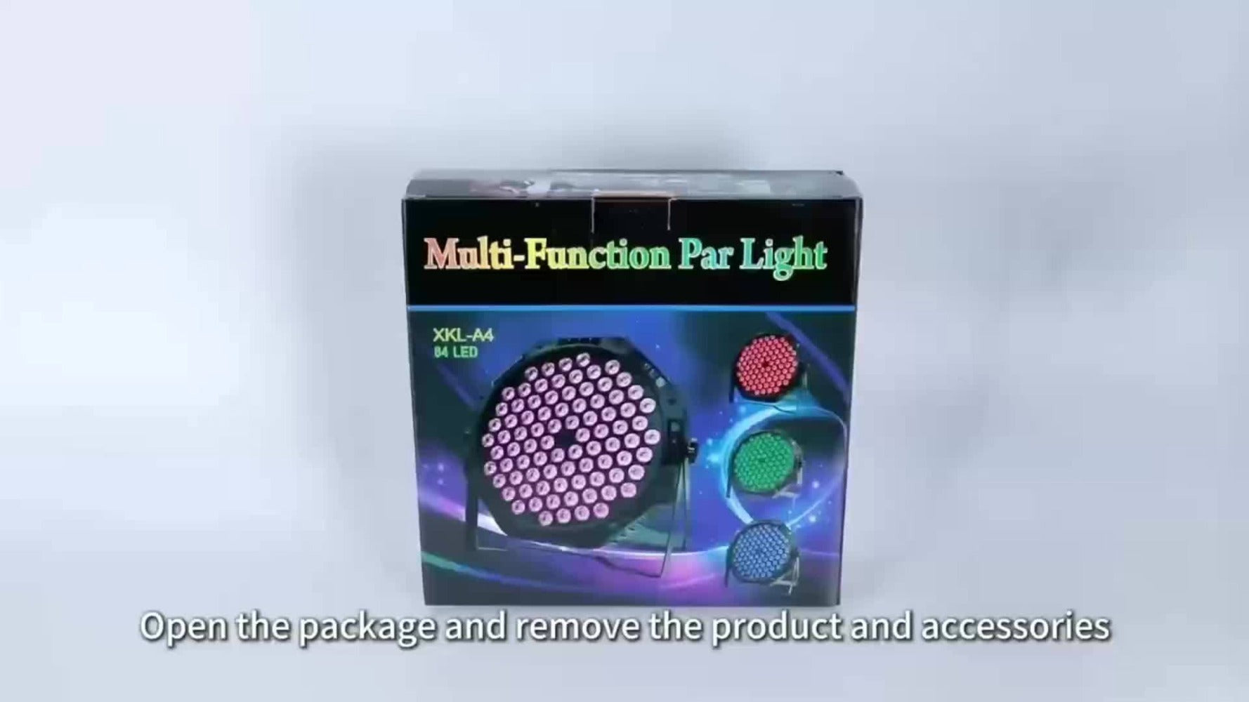 Foco de 1 Escenario, Luz Par Estilo USB, 36 Bolas de Luz, Luz Par LED RGB para Fiestas, Luz de Escenario LED, Luz Par Activada por Sonido que Cambia de Color, Luz Par para DJ, Eventos, Bodas, Fiestas de Baile, Actuaciones de Boda