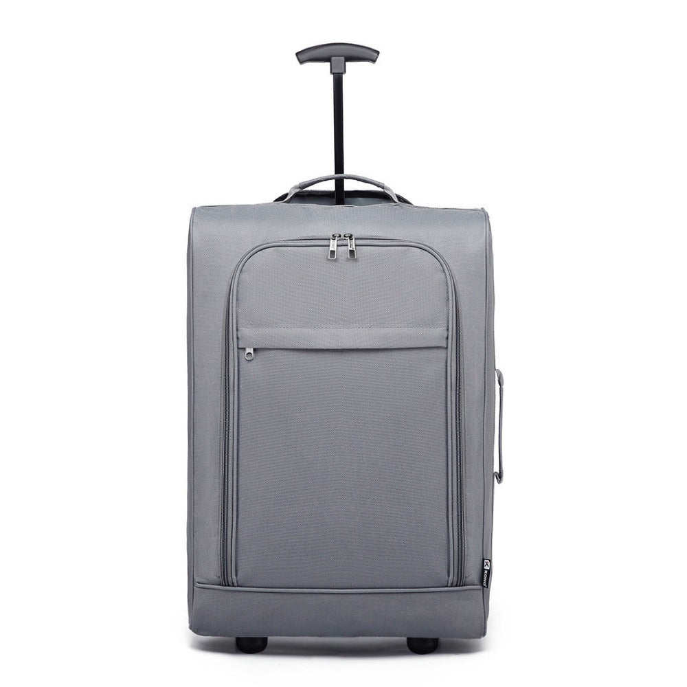 1pieza de 53 x 36 x 18 cm Equipaje de cabina ligero maleta de mano maleta pequeña de tela para equipaje de mano de avión para Lufthansa Eurowings Ryanair maleta con ruedas estuche de tela