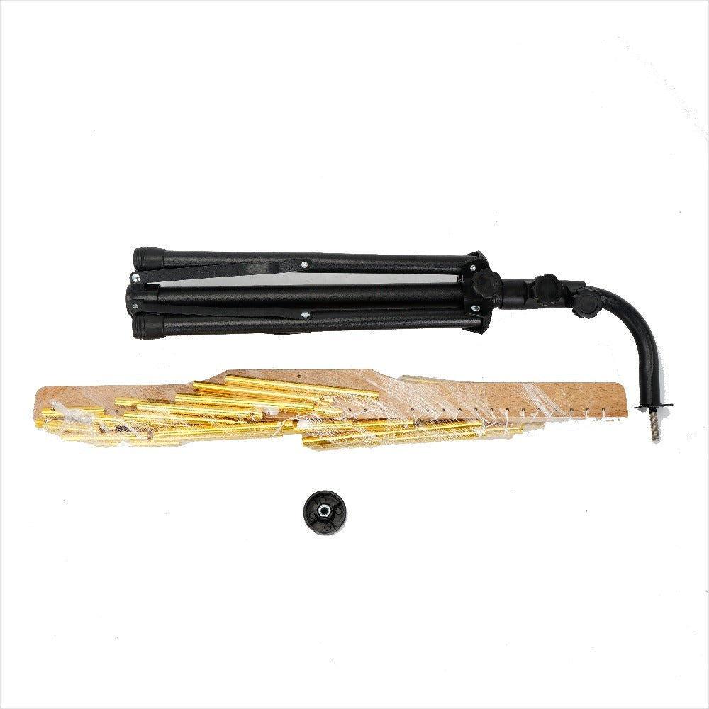 Carrillón de viento de 36 tonos con soporte, instrumento de percusión de aluminio prémium, la mejor opción de regalo, equipado con cuerda de repuesto adicional