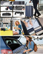 1 Unidad Maleta De Cabina 52x35x20cm, Unisex, Ideal Para Viajes De Pascua, Viajes Y Negocios; Capacidad 10kg, Material ABS, Cerradura De Combinación, Ruedas Desmontables Y Resistentes
