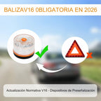 Luz Emergencia Coche Homologado DGT, con SIM y Datos Pagados hasta 2038, Baliza v16 Homologada dgt con Geolocalizador, Obligatoria enero 2026, Luz v16 con Geolocalización 3.0, Aprobada por DGT, Modelo 6LR61