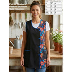 Mandilón de Cocina para Mujer Estampado Patrón Aleatorio Cómodo y Resistente
