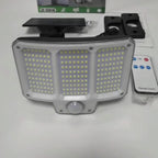Luz solar exterior con sensor 2 piezas | Jardín patio garaje y seguridad