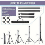 Kit de soporte de fondo ajustable para fotos con bolsa de transporte, accesorios de edificios coleccionables para decoración estacional