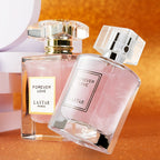 Un set de perfumes de fragancia floral LASTAR, 2 frascos, con aroma duradero, que deja una fragancia persistente en el cuello y los pulsores, adecuado para uso diario, negocios, viajes y otras ocasiones. Es un regalo ideal para fiestas, celebraciones o va