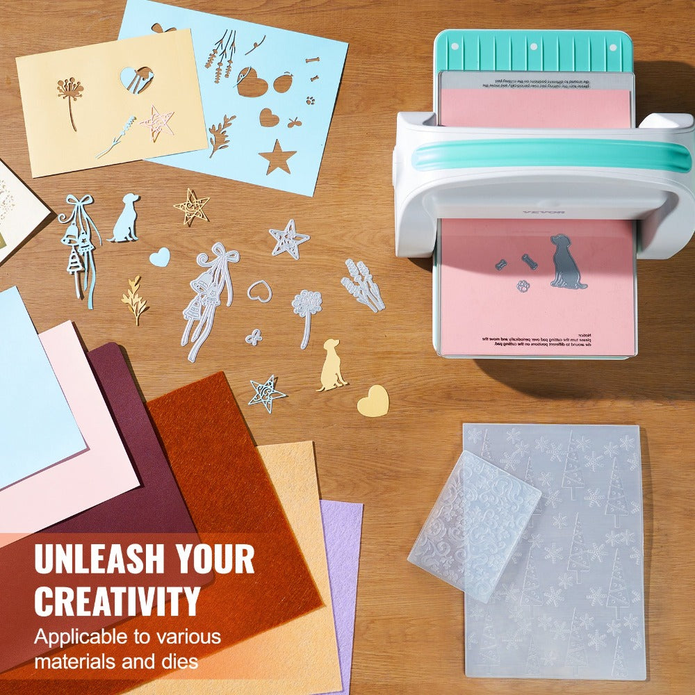 Máquina manual de troquelado y estampado VEVOR con apertura de 9" para arte, manualidades y scrapbooking