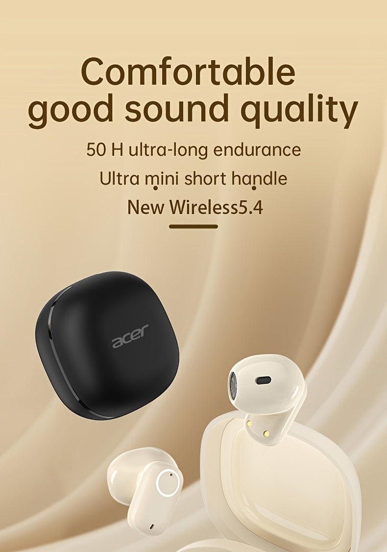 Auriculares Bluetooth | Audífonos Inalámbricos Genuinos de la Marca Acer TWS Deportivos para Correr, Audífonos In-Ear para Dormir, Estilo