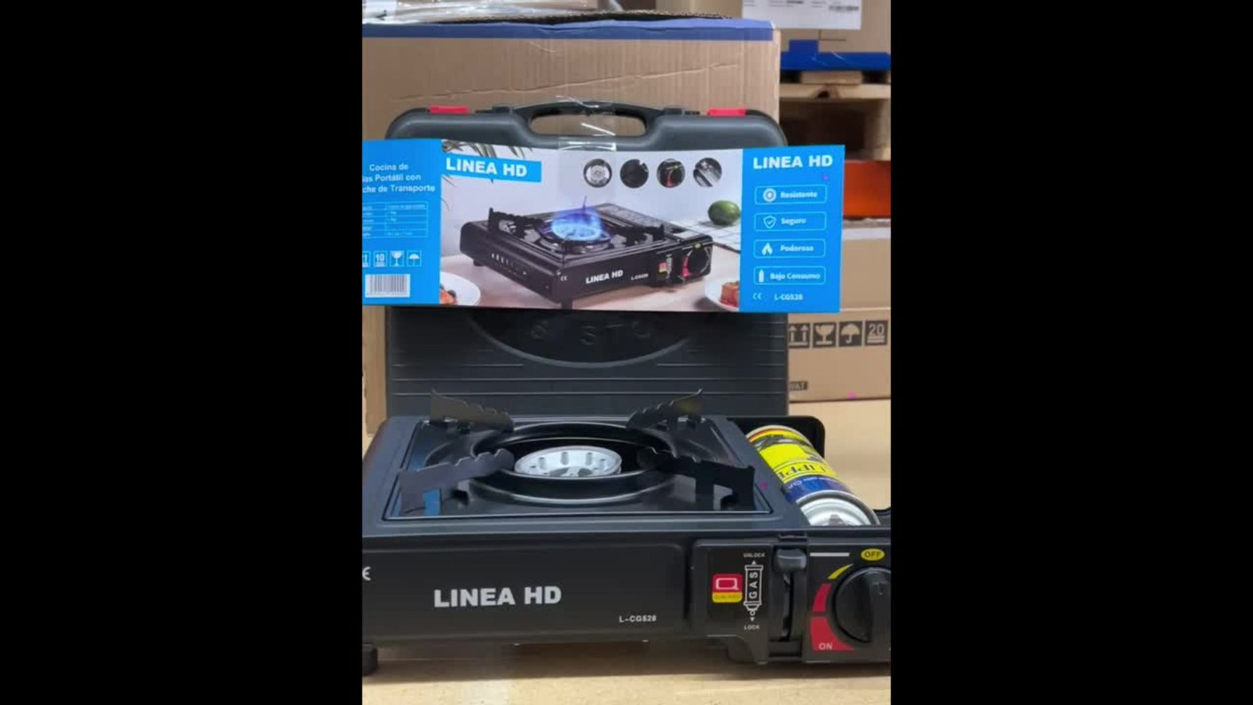 Hornillo dual hd Potencia portátil al instante y 4 recambios