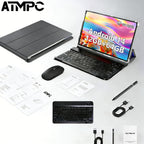 Tabletas Android | ATMPC, Tablet Android, Tablet Android 14 de 10 pulgadas con procesador Octa-Core, 12GB (4GB+8GB) y 128GB de almacenamiento