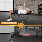 Banca de Pesas Ajustable con Inclinación - Capacidad de 300 kg/660 LB, Banco Plegable para Gimnasio en Casa con Estructura de Hierro Resistente y 10 Posiciones Ajustables para Ejercicios de Prensa de Pecho, Hombros y Abdominales (Negra)