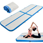 Colchoneta de aire de PVC de 10FT | 3m×1m×10cm Colchoneta inflable para gimnasia y acrobacia para entrenamiento de yoga, color sólido en, púrpura, verde fluorescente - Youyijia