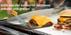Plancha de Acero Inoxidable para Parrilla, Plancha Sólida de 4 mm con 2 Espátulas y Cepillo, ¡Perfecta para Parrillas de Gas/Carbón, Ideal para BBQ, Panqueques y Más!