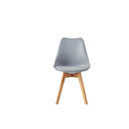 Sillas de comedor MCC Direct en juego de 4 piezas, sillas de cocina, sillas de oficina, silla de concha de diseño, "Eva" disponible en 7 colores de moda