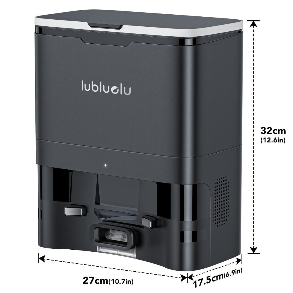 Lubluelu SL60 Plus+ Robot Aspirador con Autovaciado, Manos Libres hasta 60 Días, Robot Aspirador y Trapeador Combo de Súper Succión de 6500Pa, Navegación Láser LDS9.0, Mapeo Multicapa, Robot Aspirador 3 en 1 Autocargable para el Hogar, Pelo de Mascotas, P