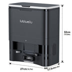 Lubluelu SL60 Plus+ Robot Aspirador con Autovaciado, Manos Libres hasta 60 Días, Robot Aspirador y Trapeador Combo de Súper Succión de 6500Pa, Navegación Láser LDS9.0, Mapeo Multicapa, Robot Aspirador 3 en 1 Autocargable para el Hogar, Pelo de Mascotas, P