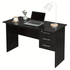 1pc Escritorio de Oficina 120x60cm, Mesa para Computadora con 3 Cajones, Banco de Trabajo Ergonómico, Adecuado para Oficinas, Dormitorios y Estudios