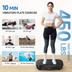 Placa de vibración inteligente para ejercicio, pérdida de peso y drenaje linfático, salud - Plataforma de entrenamiento de cuerpo completo con 99 niveles de velocidad, tecnología de vibración silenciosa, diseño portátil para gimnasio en casa, tonificación
