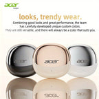 Auriculares Bluetooth | [Acer OHR546] Auriculares inalámbricos TWS: con cancelación de ruido para llamadas, deportes y correr, diseño