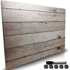 BAKAJI Pizarra Blanca Magnética con 5 Imanes y 1 Marcador, Tablero de Notas Montado en la Pared, Ideal para Cocina, Sala de Estar, Entrada, 60 x 40 cm