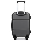 1 pieza de maleta de cabina de 20 pulgadas (55 cm) de ABS prémium con candado de combinación seguro para viajes sin esfuerzo, regreso a clases, regalo de vacaciones