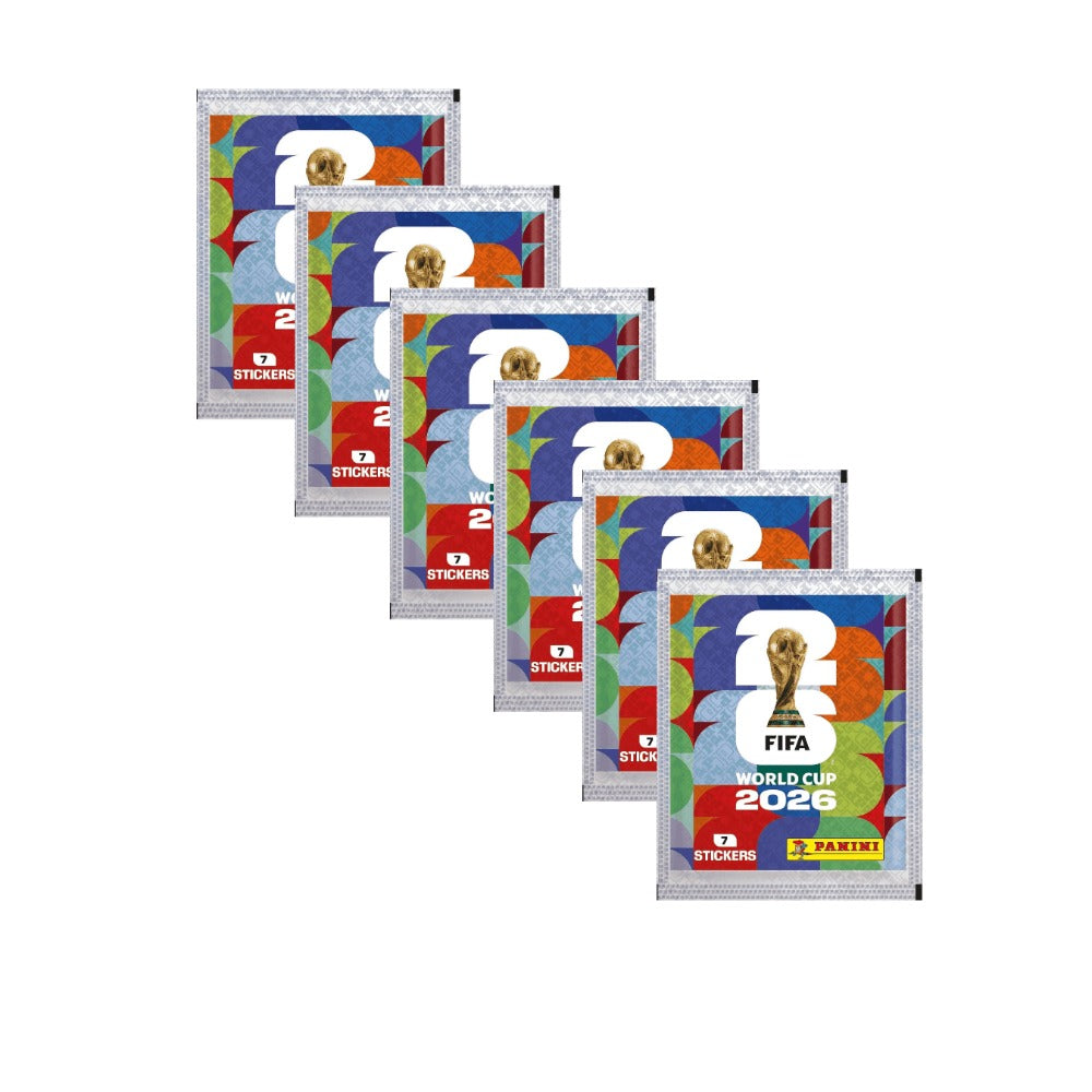FIFA Copa Mundial 2026 Sticker Eco Blister - 6 Paquetes + 1 Paquete Especial de Stickers DFB