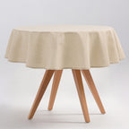 Mantel liso antimanchas impermeable suave y resistente, uso diario mesa salón o exterior cuadrada, rectangular, redonda, estilo mediterráneo para el hogar y exterior