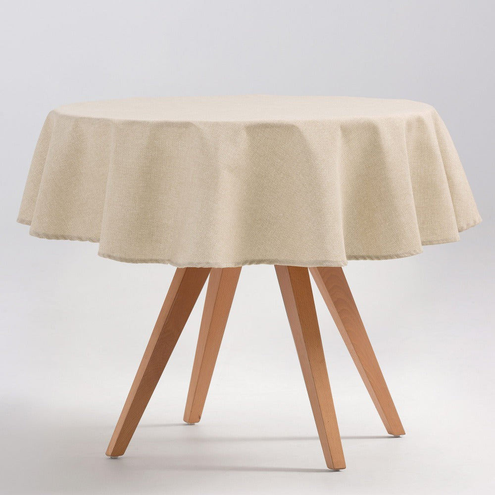 Mantel liso antimanchas impermeable suave y resistente, uso diario mesa salón o exterior cuadrada, rectangular, redonda, estilo mediterráneo para el hogar y exterior