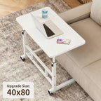 Escritorio | Escritorio ergonómico de altura ajustable de 59.94cm - 88.9cm y ángulo de 0° - 90°, escritorio para ordenador que ahorra espacio